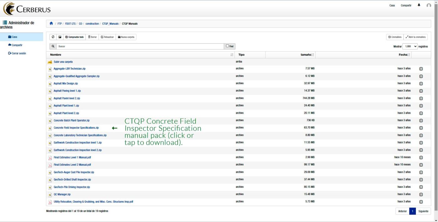 Concrete Field Inspector Specs (Course & Exam) ENCOBRIDGE